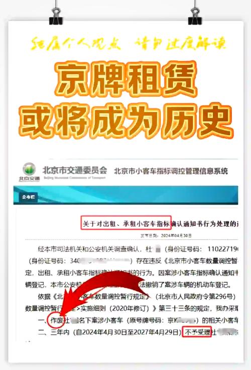 京牌指标出租代办