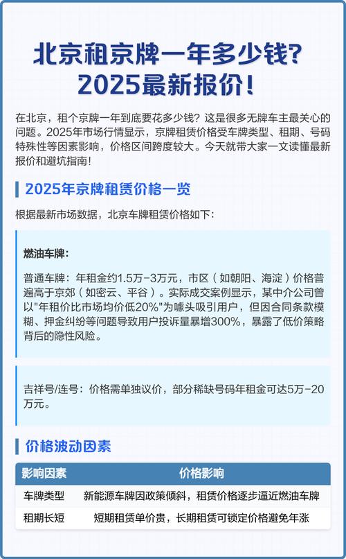 京牌租赁中介公司